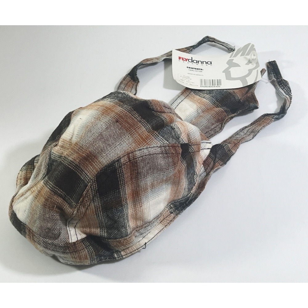 Zan Headgear Tank Flannel  Flydanna Cruiser Motorcycle Headwear-Black / One Size